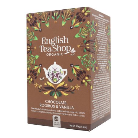 English Tea Shop Csokoládés & Vaniliás Rooibos bio tea 20 Filter