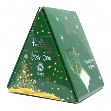 English Tea Shop Candy Cane karácsonyi piramis bio teaválogatás 6 filter