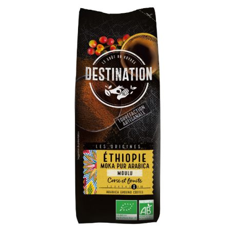 Destination Ethiope Moka Prémium Bio őrölt kávé 250g