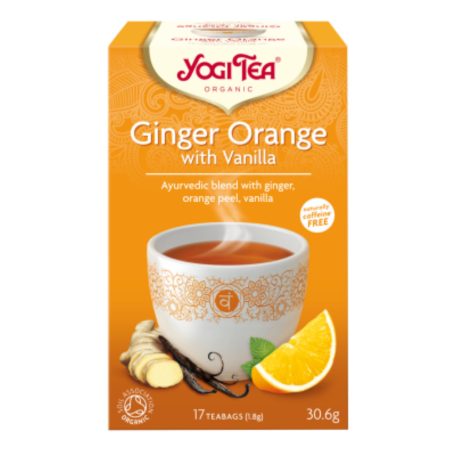 YOGI TEA® Narancsos gyömbér tea vaníliával 17 filter - BIO