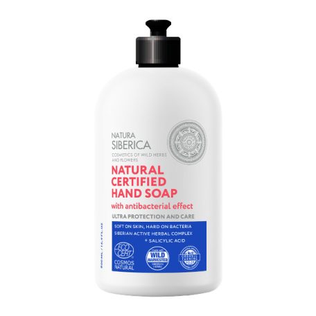 Natura Siberica Ultra Protection Minősített Kézmosó szappan Antibakteriális hatással 500ml