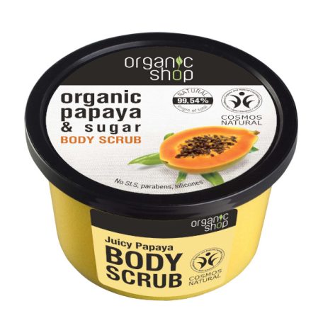 Organic Shop Juicy Papaya Testradír bio papayával és cukorral 250ml