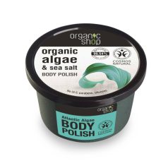   Organic Shop Body Polish Frissítő testpolír algával és tengeri sóval 250ml