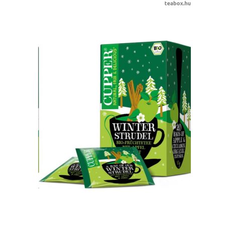 CUPPER Winter Strudel - Xmas Limited Edition - Téli mennyei almás fahéjjas bio tea - 20 db filter