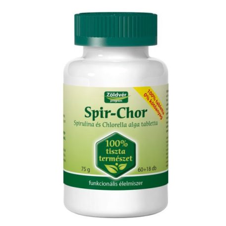 Zöldvér Spir-Chor (100%)  tabletta 60+18db