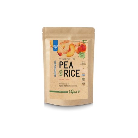 Nutriversum Vegan Pea&Rice Protein 500g  - Barack - Joghurt