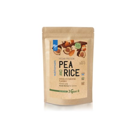Nutriversum Vegan Pea&Rice Protein 500g  - Csokoládé - Marcipán