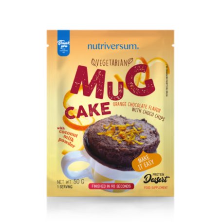Nutriversum Dessert Mugcake 50g - Narancsos csokoládé