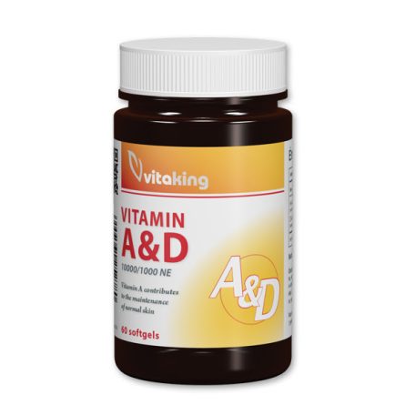 Vitaking A&D-vitamin lágyzselatin kapszula 60db