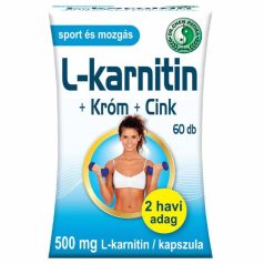 Dr. Chen L-karnitin 500 + Króm + Cink kapszula - 60DB