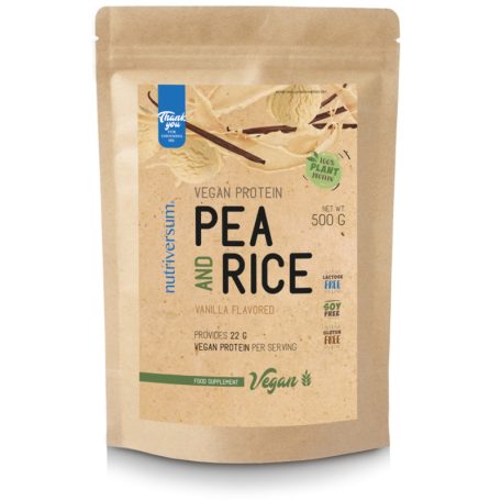 Nutriversum Vegan Pea&Rice Protein 500g  - Vanília