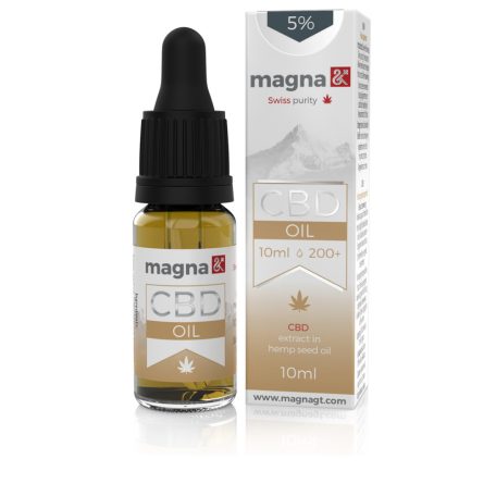 Magna & GT  5% CBD olaj (kendermagolajban) 10 ml