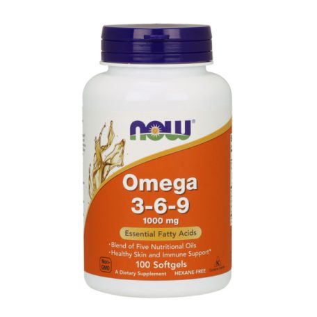 NOW Omega 3-6-9 lágyzselatin kapszula 100db