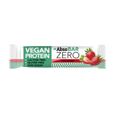 AbsoBAR Zero Vegán protein szelet 40g eper ízű