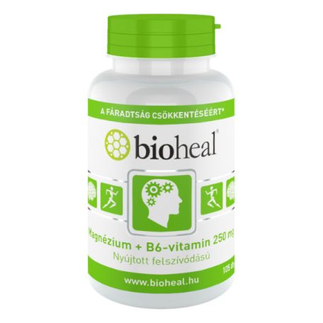 Bioheal Magnézium + B6-vitamin 250mg filmtabletta 105db