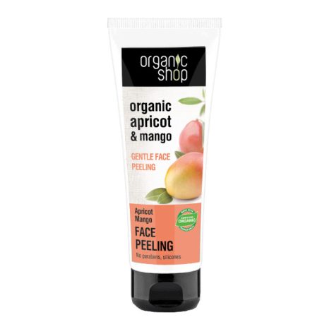 Organic Shop Barackos-mangó Gyengéd arcpeeling 75ml