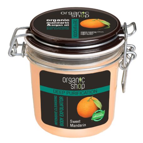 Organic Shop Édes mandarin intenzív mélytisztító testradír 350ml