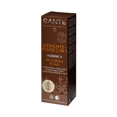 Sante Homme II Hidratáló szérum Férfiaknak 2in1 bio Koffein és Acai Bogyó 50ML