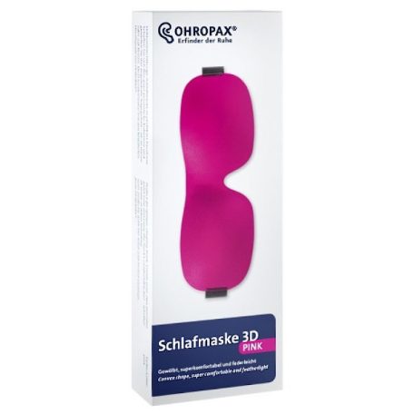 Ohropax 3D Comfort alvómaszk pink színben
