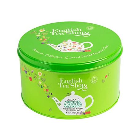 English Tea Shop Ajándékdobozos bio teaválogatás (kerek, zöld) 30 filter