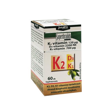 JutaVit K2 + D3 + K1 vitamin lágyzselatin kapszula 60Db