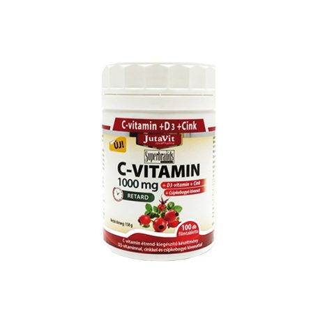 JutaVit C-Vitamin 1000Mg filmtabletta + D3 Csipkebogyóval 100Db