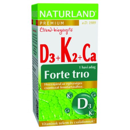 Naturland D3+K2+Ca Forte Trio 30db