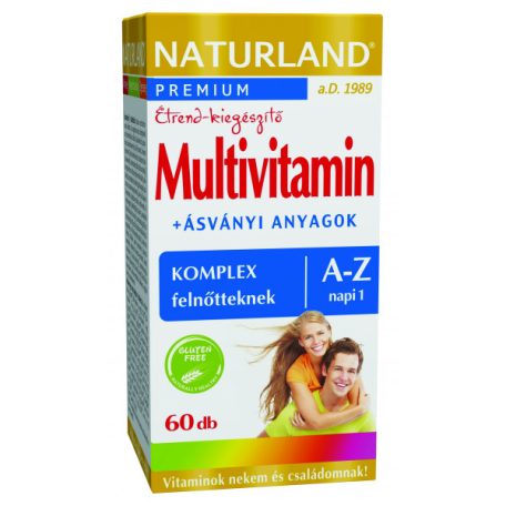 Naturland Multivitamin A-Z tabletta 60db