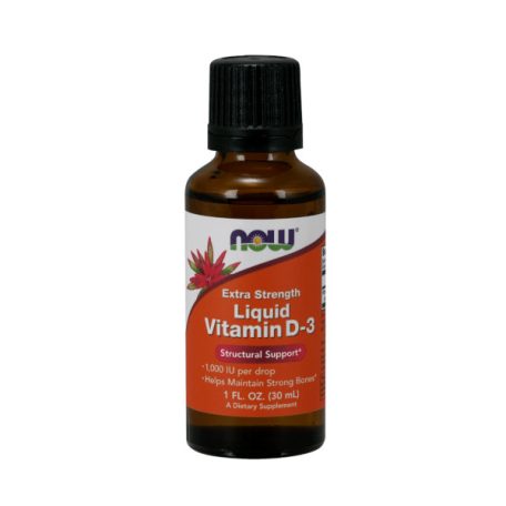 NOW Extra Strength Liquid D3-vitamin 30ml