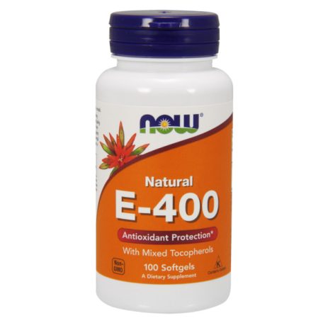 NOW E-vitamin 400NE lágyzselatin kapszula 100db
