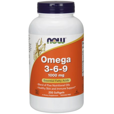 NOW Omega 3-6-9 lágyzselatin kapszula 250db