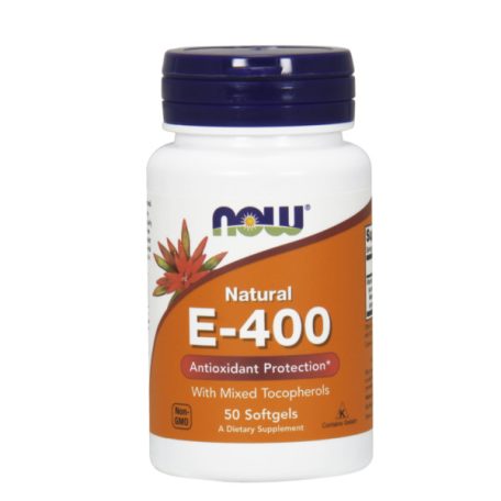 NOW E-vitamin 400NE lágyzselatin kapszula 50db