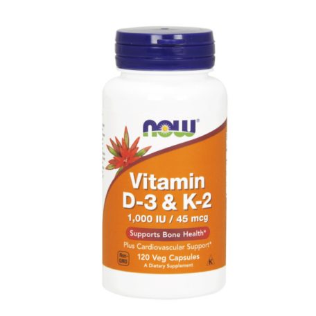 NOW D3 & K2-vitamin kapszula 120db