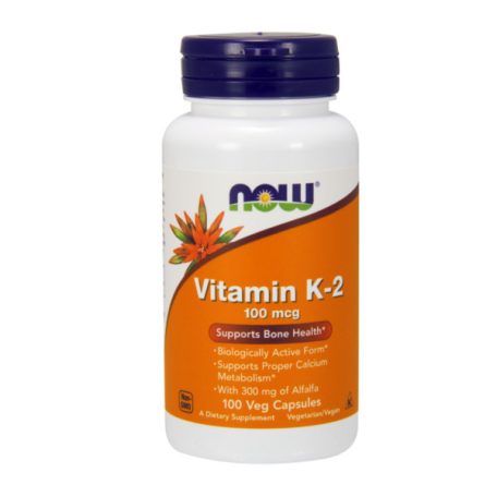 NOW K2-vitamin 100mcg lucerna alapú kapszula 100db