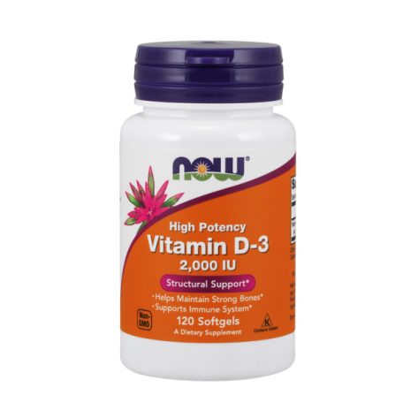 NOW D3-vitamin 2000NE lágyzselatin kapszula 120db
