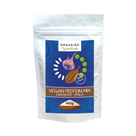 Organiqa Bio Csokoládé-Maca Vegán fehérje mix 400g