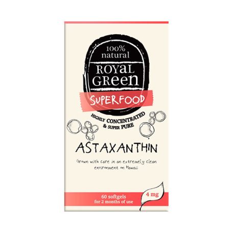 Royal Green Astaxanthin antioxidáns lágyzselatin kapszula 60db
