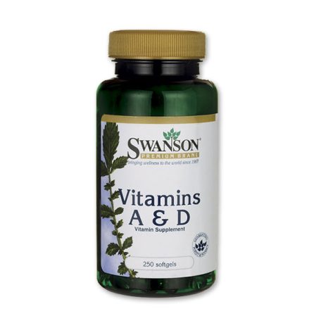Swanson D és A-vitamin halolajból lágyzselatin kapszula 250db