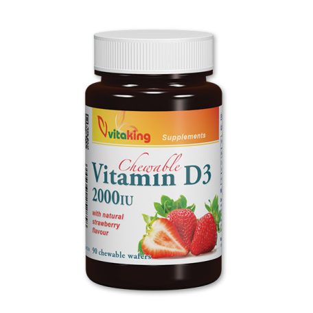 Vitaking D-vitamin 2000NE rágótabletta 90db