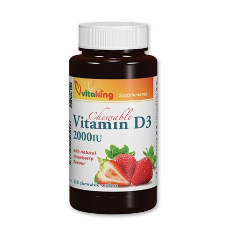 Vitaking D-vitamin 2000NE rágótabletta 210db