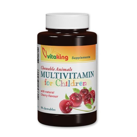 Vitaking Multivitamin Rágótabletta gyerekeknek 90db meggyes