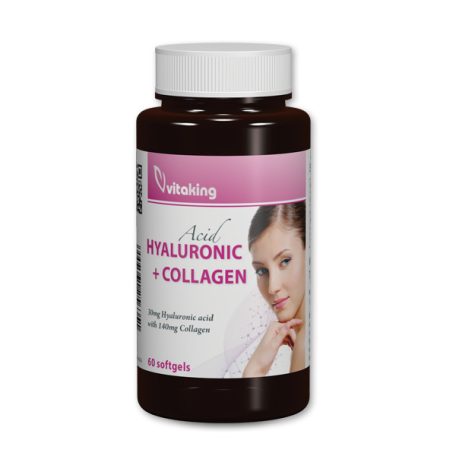 Vitaking Hialuronsav + kollagén lágyzselatin kapszula 60db